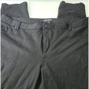 DKNY Jeans Pants Womens 2XL Black Stretch Skinny Leg Modern Fit Comfy Casual